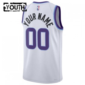 Utah Jazz Custom Nike 2025-26 Association Edition Valkoinen Lasten Pelipaidat Swingman